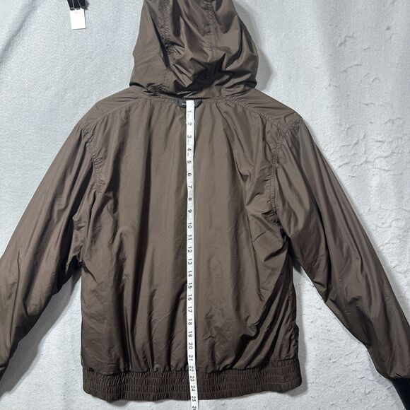 Columbia Brown Womens Windbreaker Hood Zip Up Size Large - Picture 7 of 8
